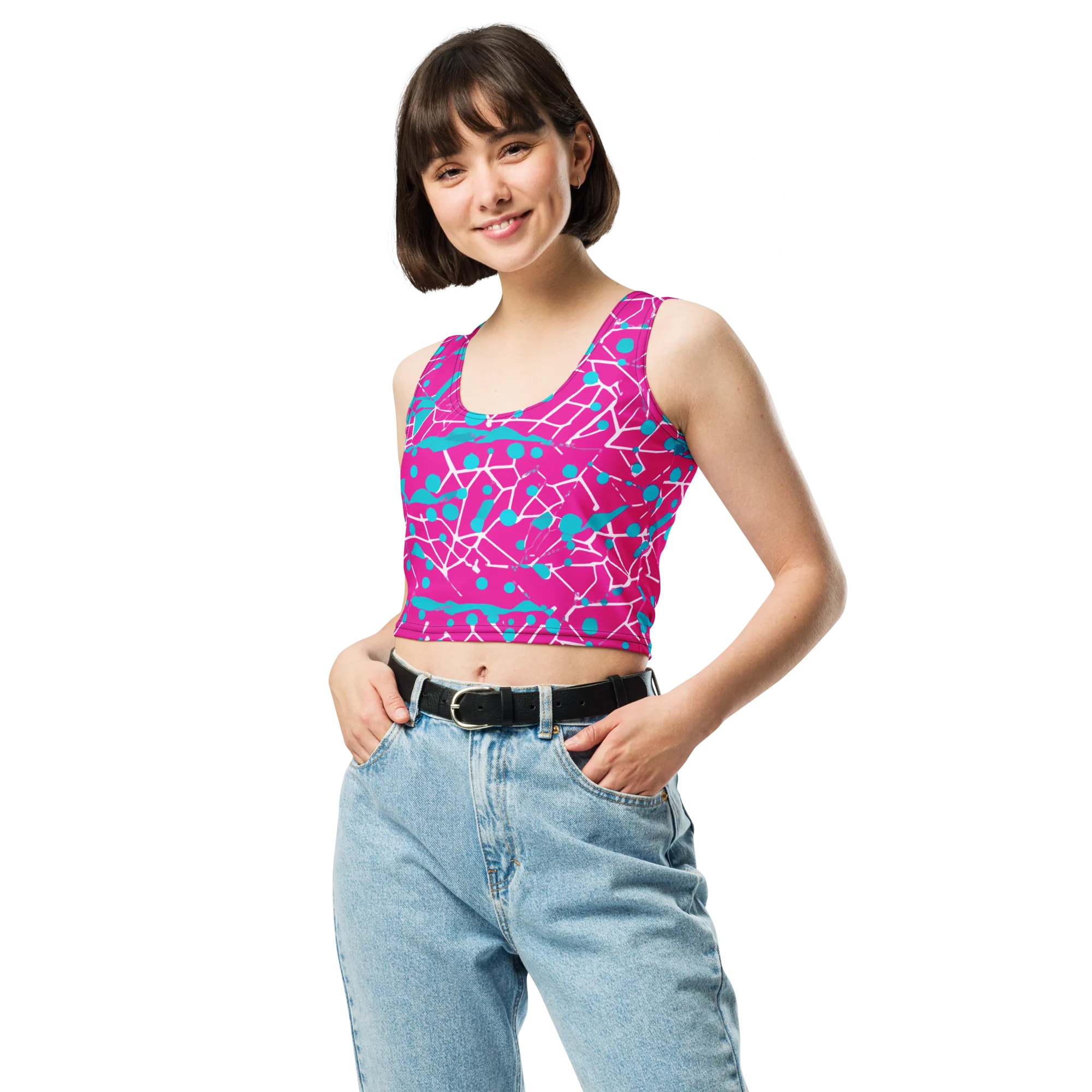 Neon Nervure on Crop Top — Front