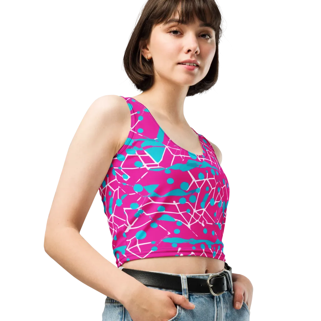 Neon Nervure on Crop Top — Right Front