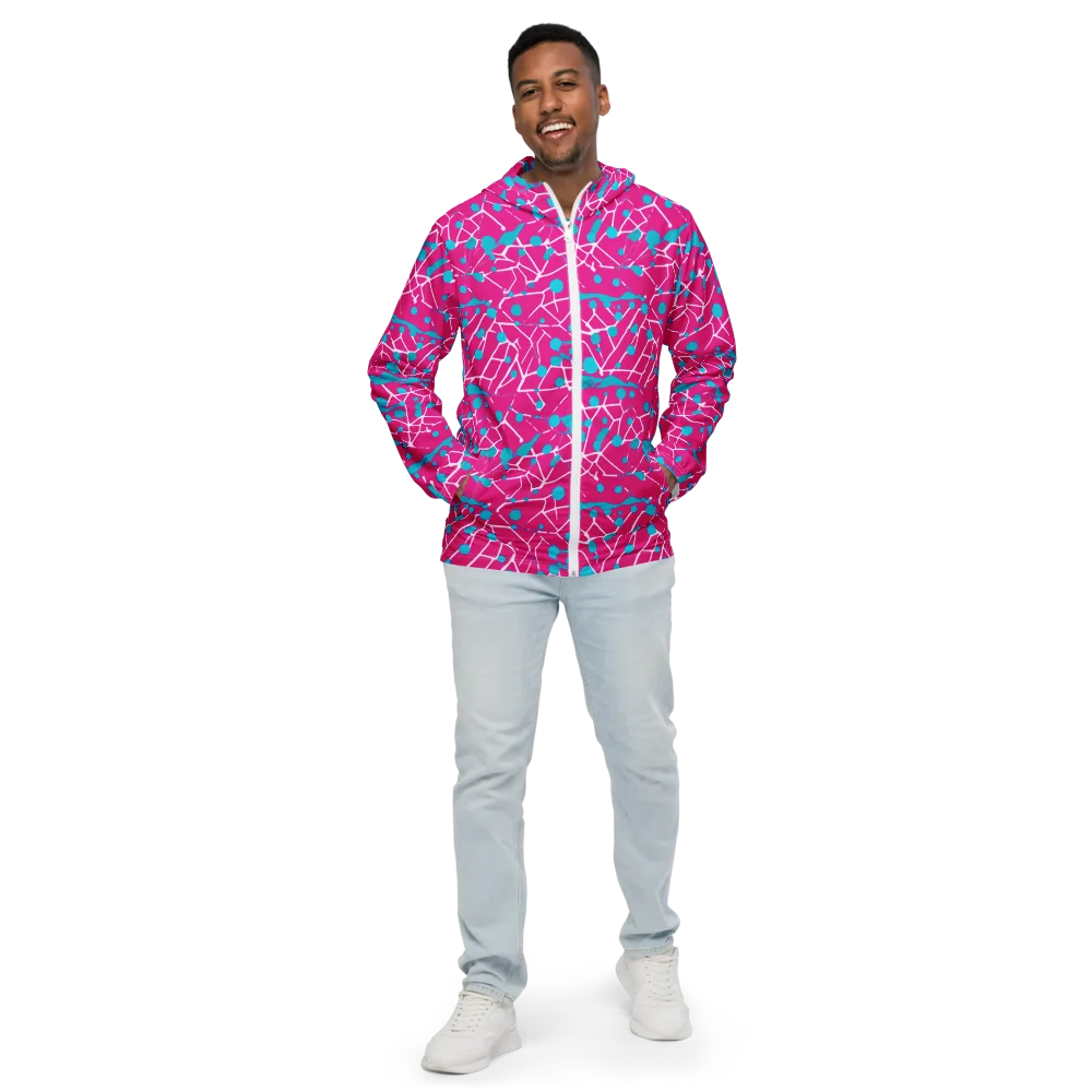 Neon Nervure on Men's Windbreaker — Front