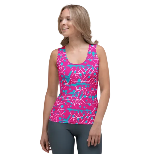 Neon Nervure on a Women's Tank Top