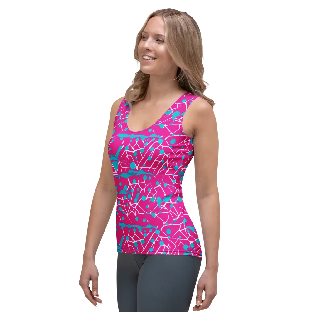Neon Nervure on Women's Tank Top — Left Front