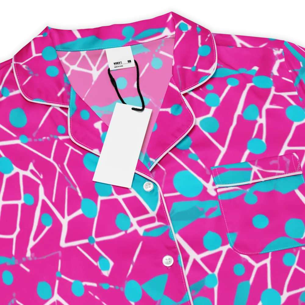 Neon Nervure on Women's Short Sleeve Pajama Top — Product details