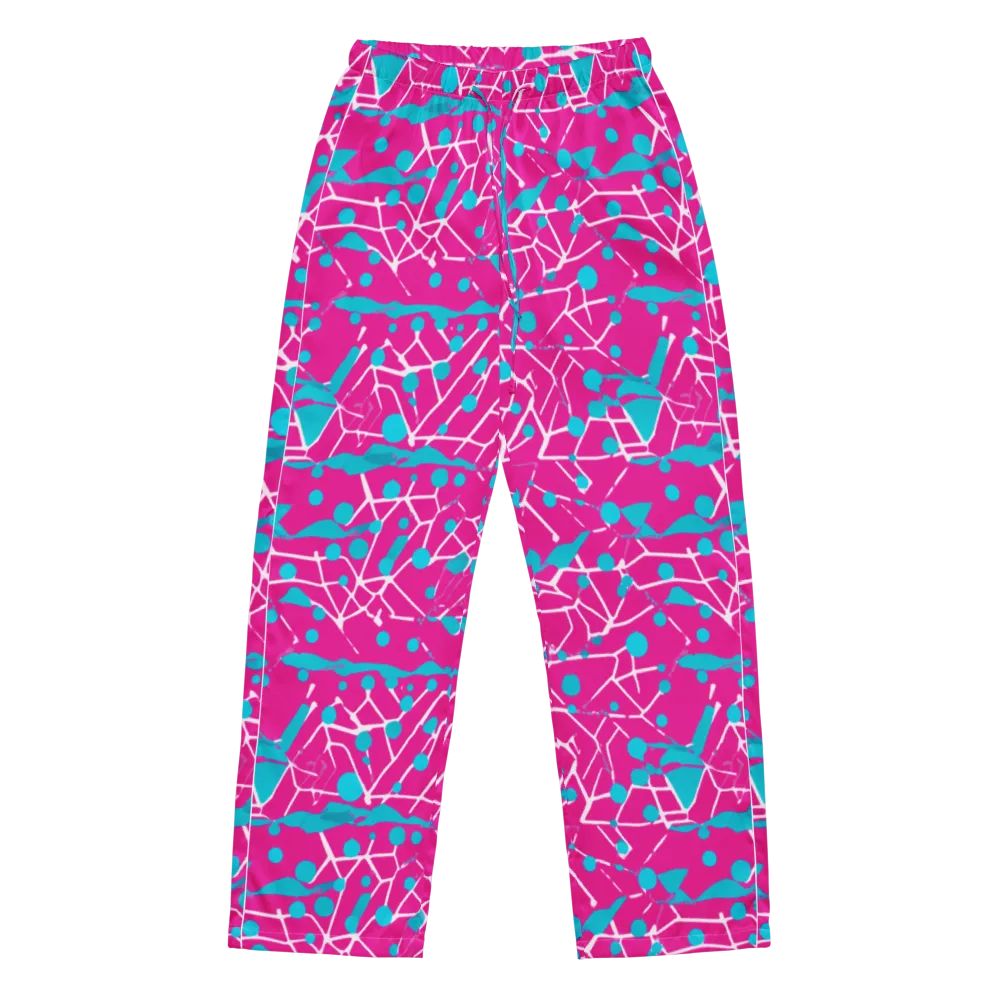 Neon Nervure on Women's Pajama Pants — Front