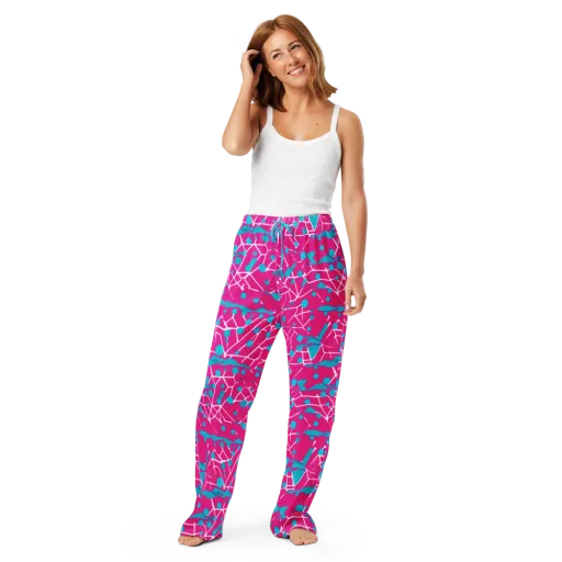 Neon Nervure on a Women's Pajama Pants
