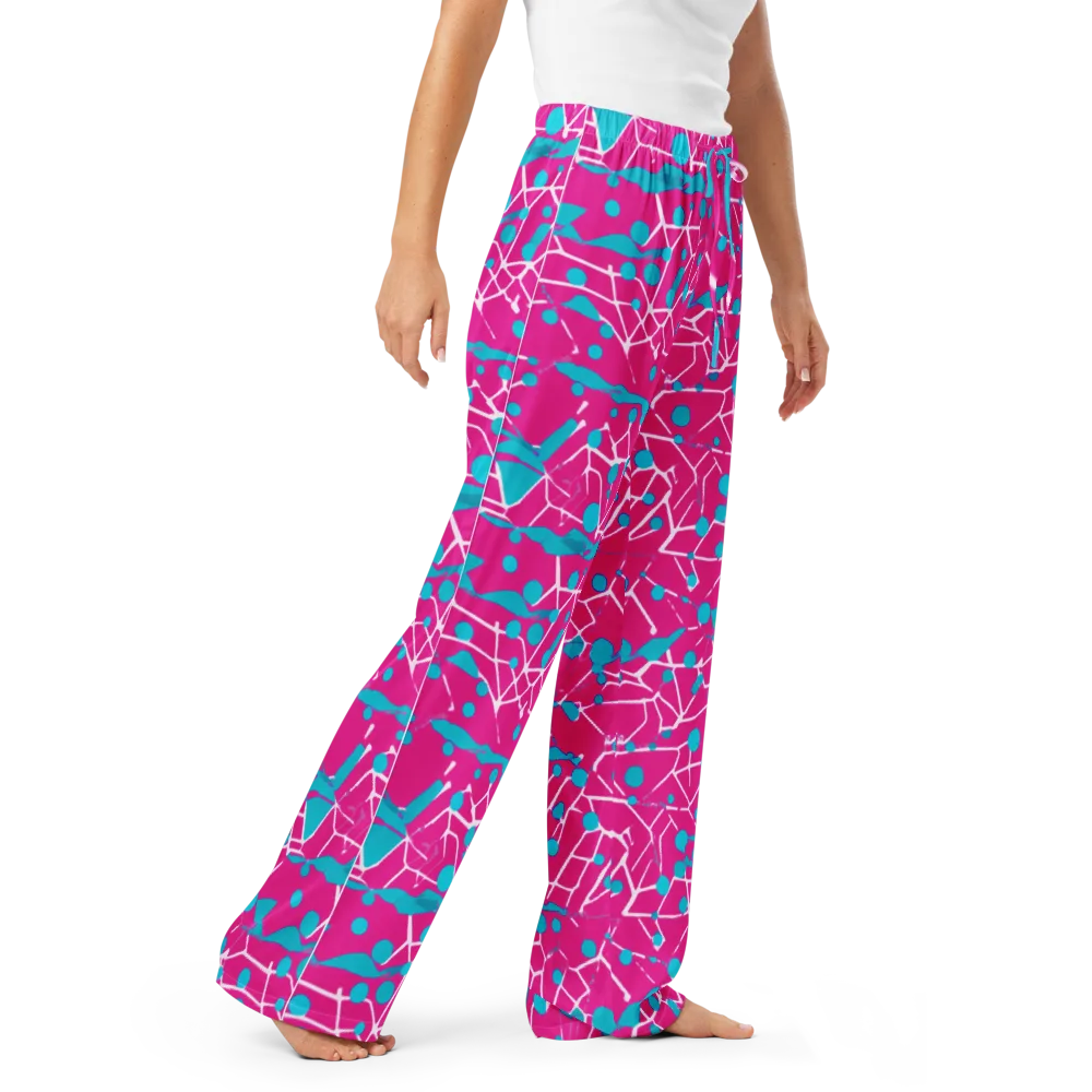 Neon Nervure on Women's Pajama Pants — Right Front