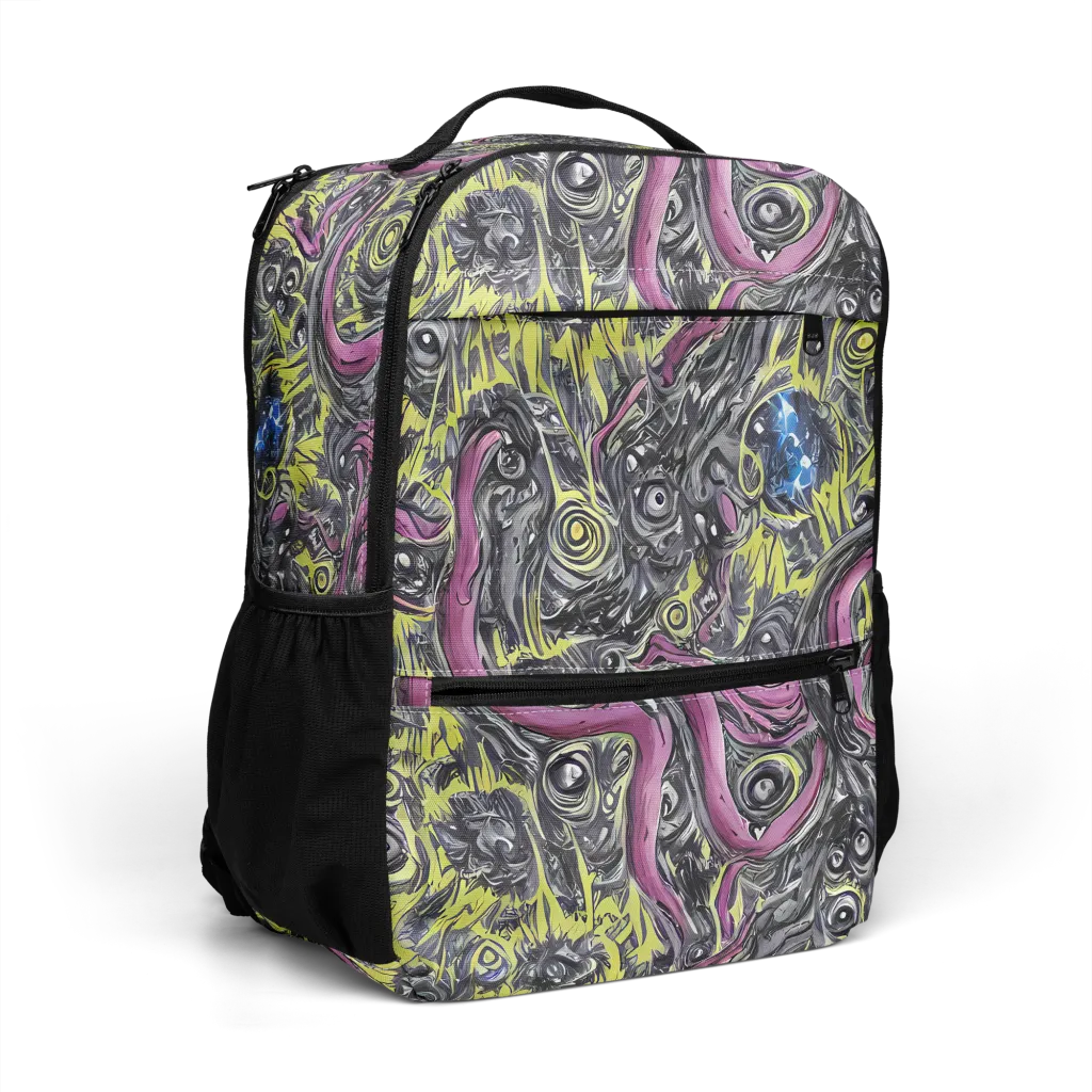 Acid Gaze on Utility Backpack — Right Front