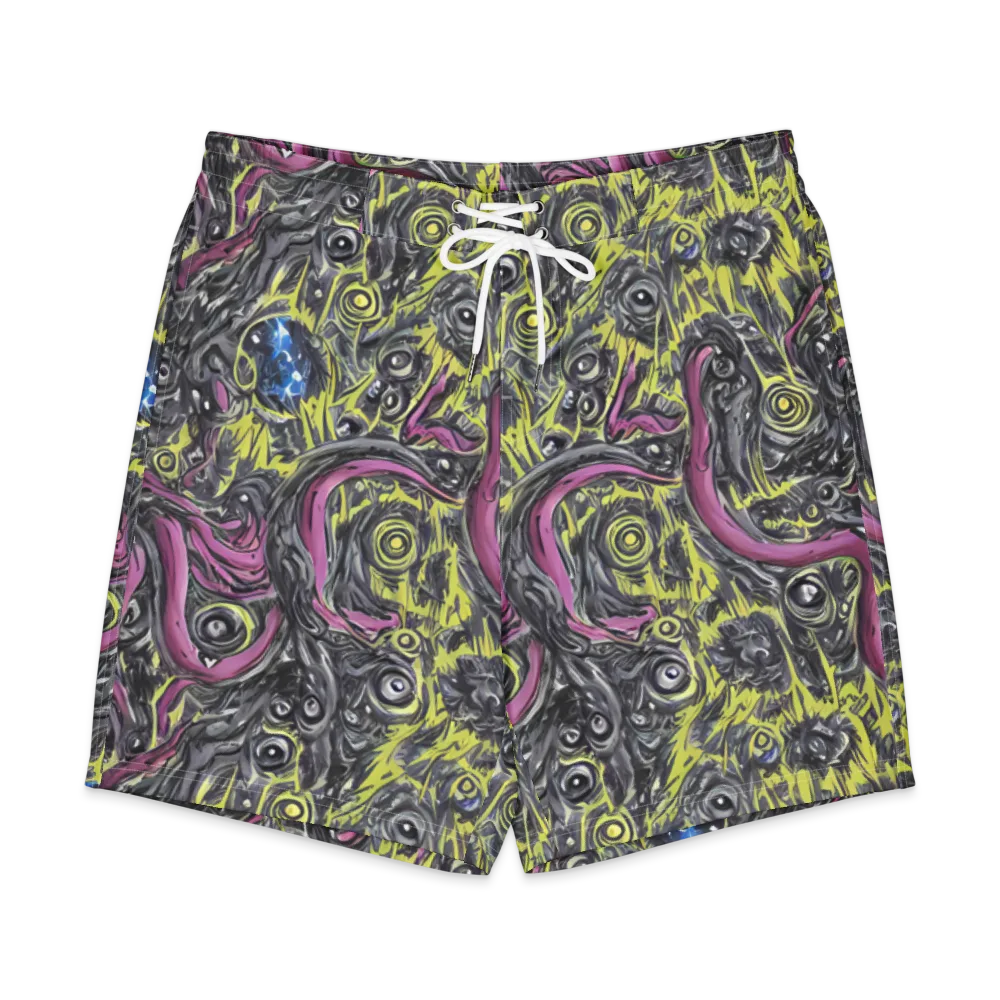 Acid Gaze on Men's Board Shorts — Front