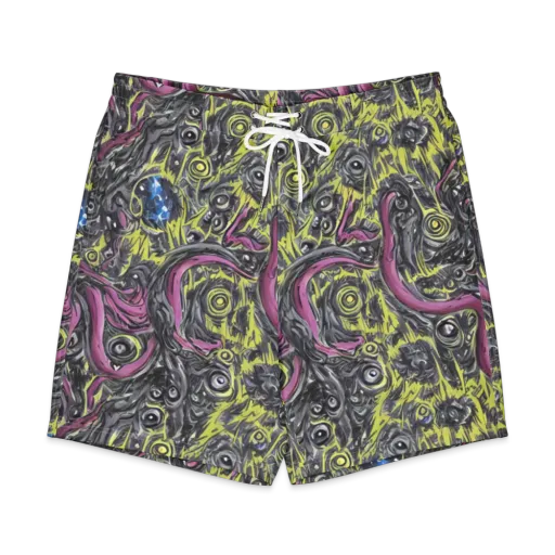 Acid Gaze on a Men's Board Shorts