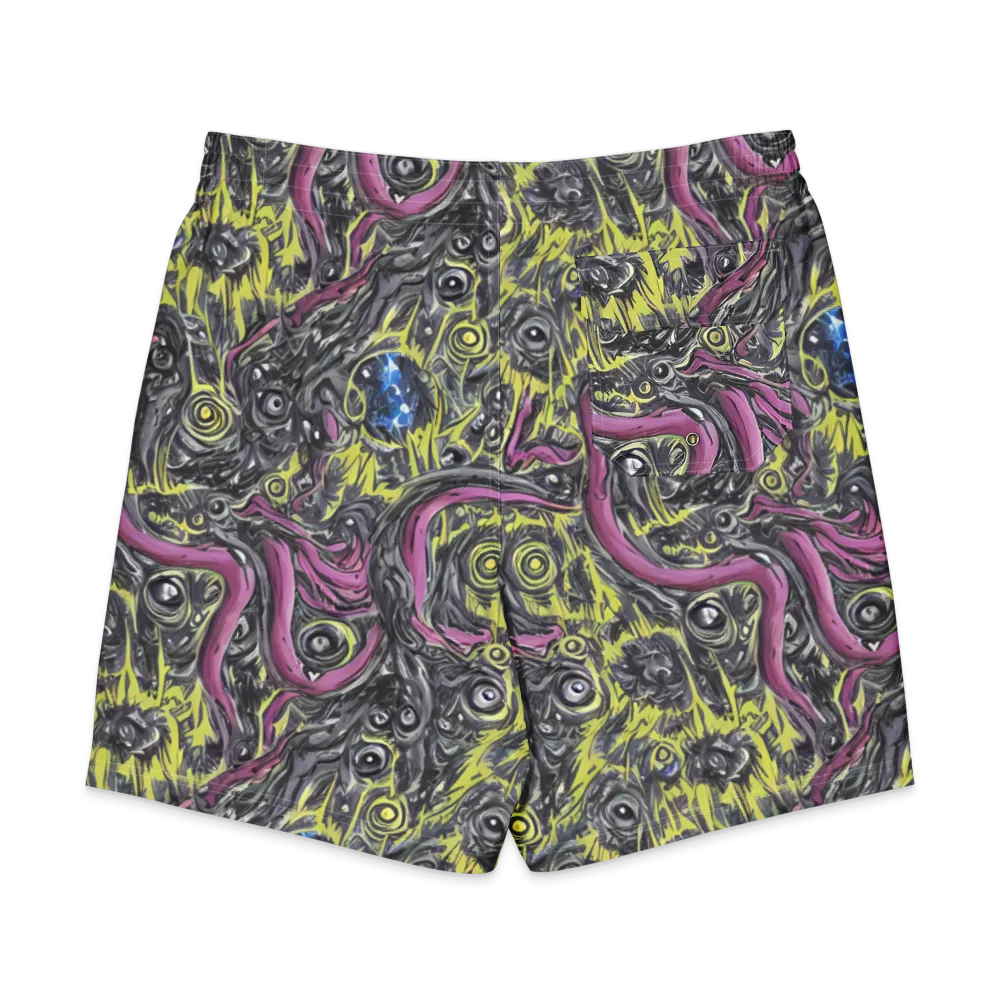 Acid Gaze on Men's Board Shorts — Back