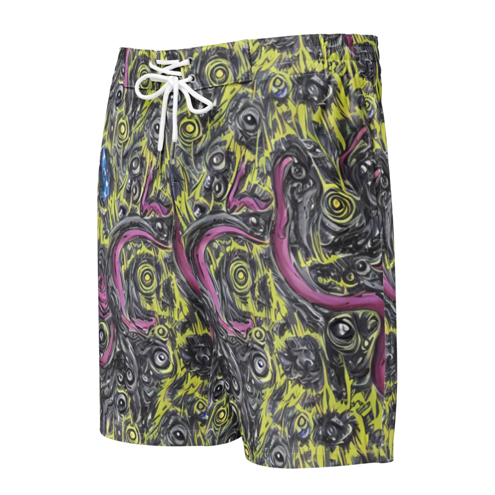 Acid Gaze on Men's Board Shorts — Front