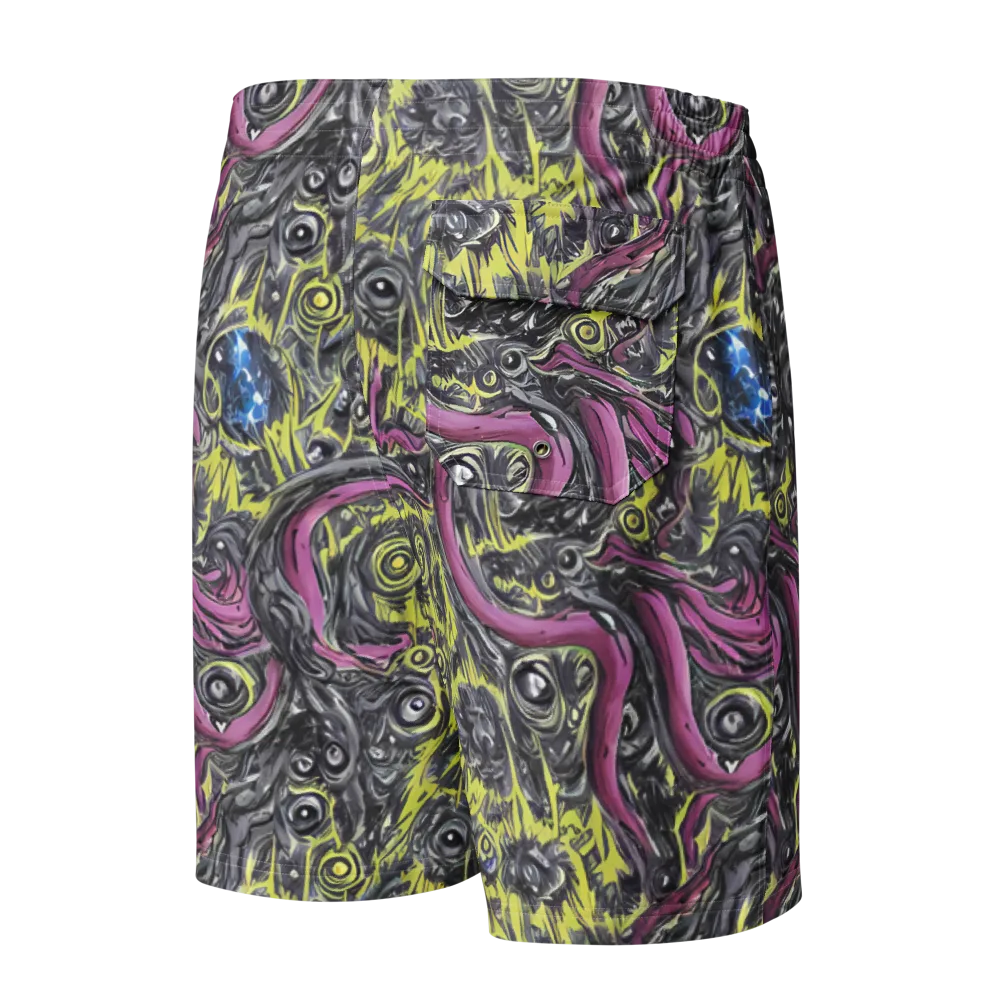 Acid Gaze on Men's Board Shorts — Back