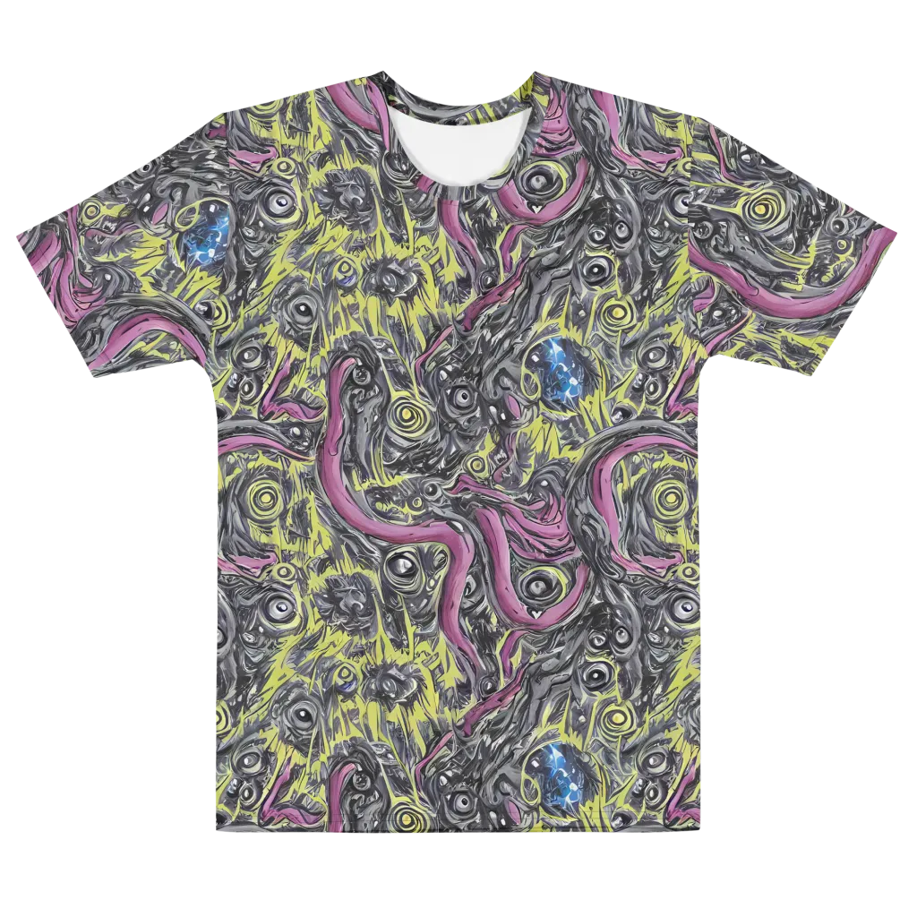 Acid Gaze on Men's Cotton Crew Neck T-Shirt — Front