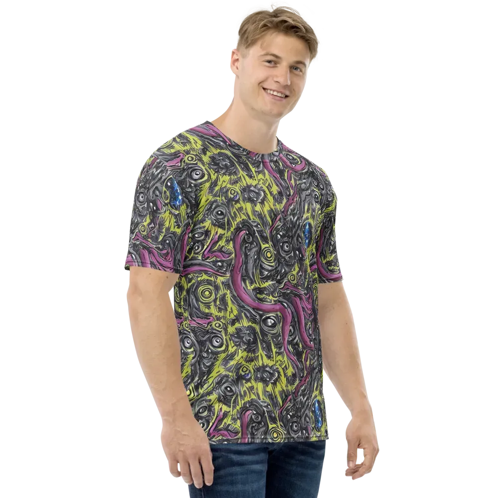 Acid Gaze on Men's Crew Neck T-Shirt — Right
