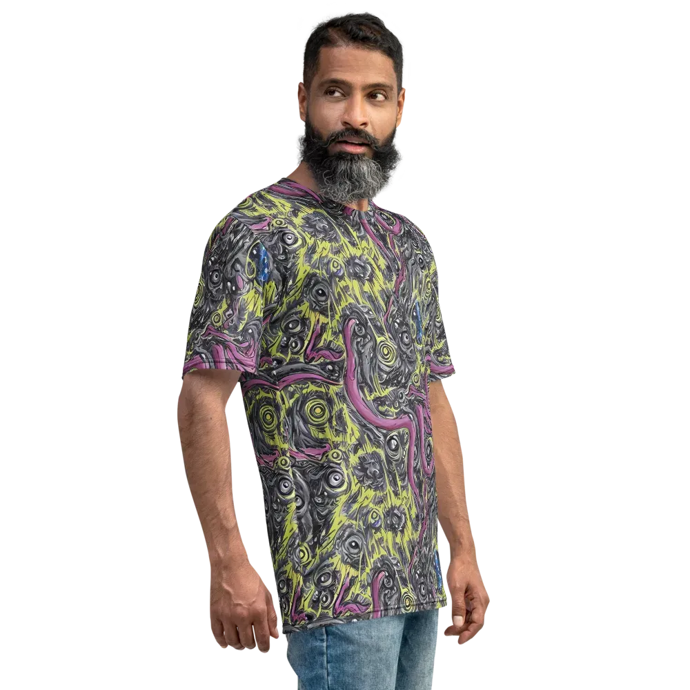 Acid Gaze on Men's Crew Neck T-Shirt — Right