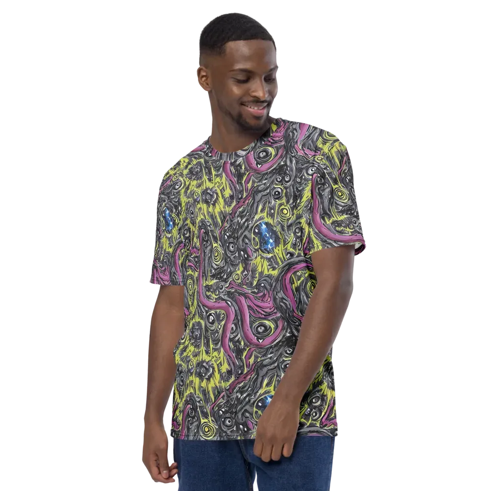 Acid Gaze on Men's Crew Neck T-Shirt — Left