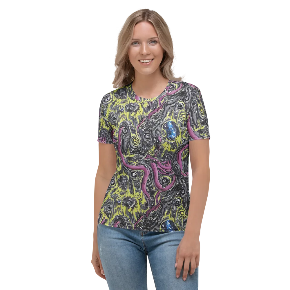 Acid Gaze on Women's Crew Neck T-Shirt — Front