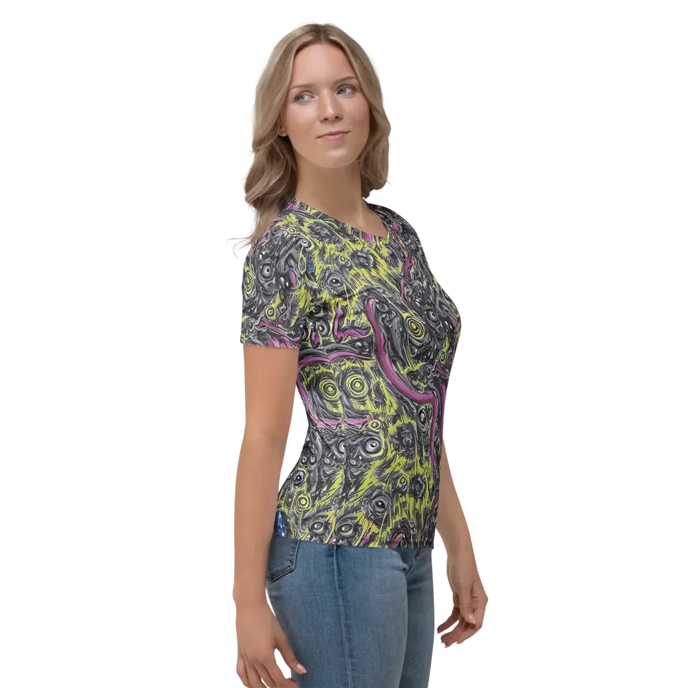 Acid Gaze on Women's Crew Neck T-Shirt — Right