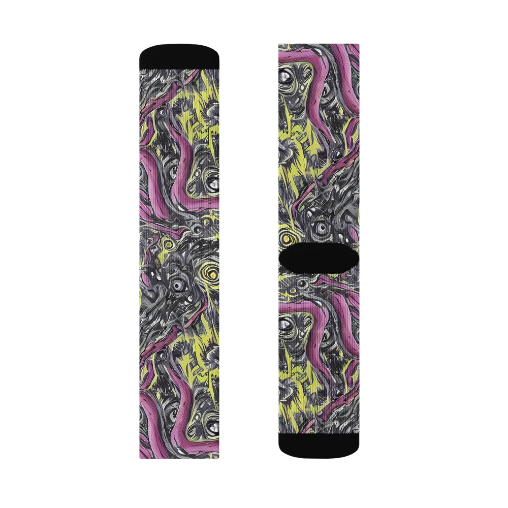 Acid Gaze on Socks — Left Sock