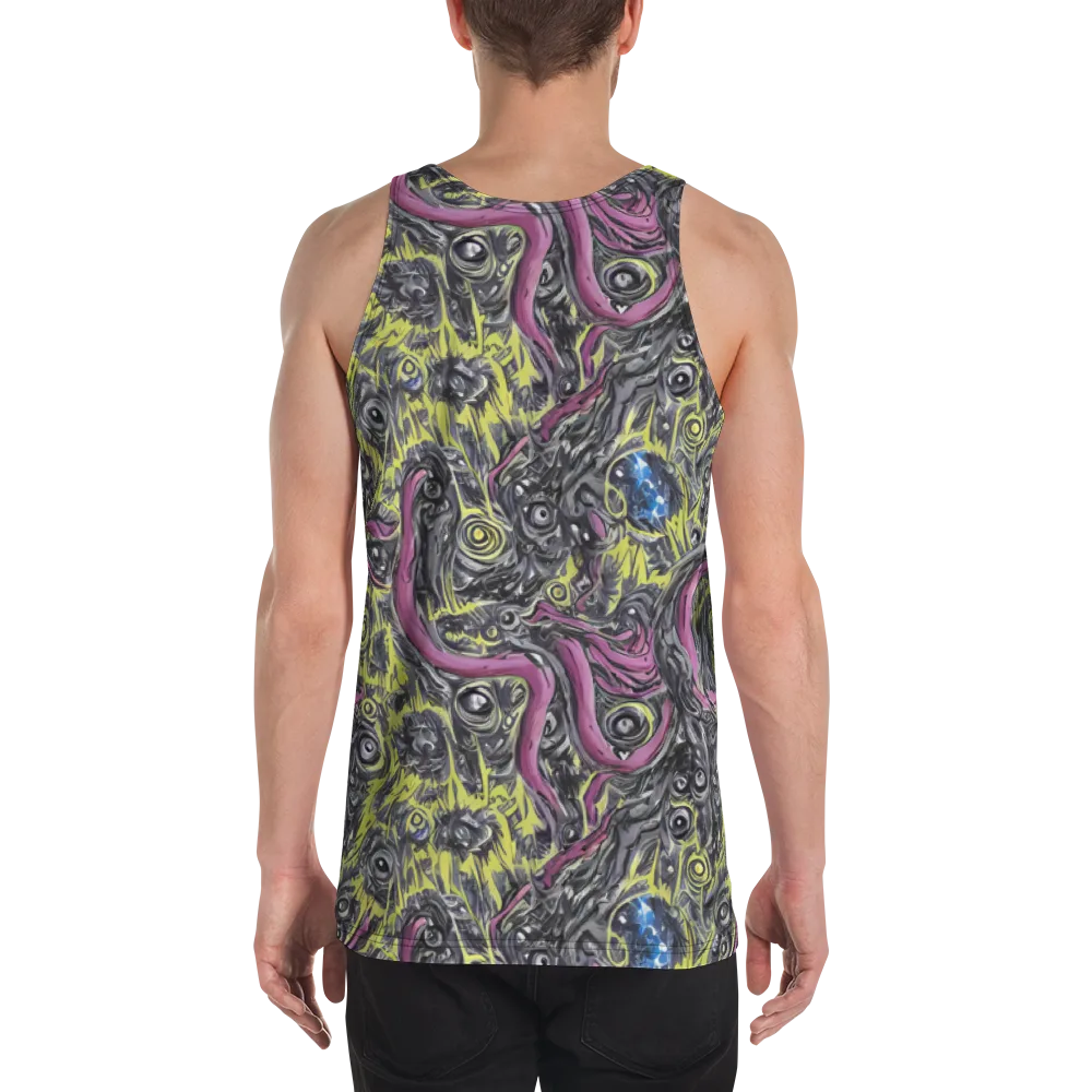 Acid Gaze on Men's Tank Top — Back