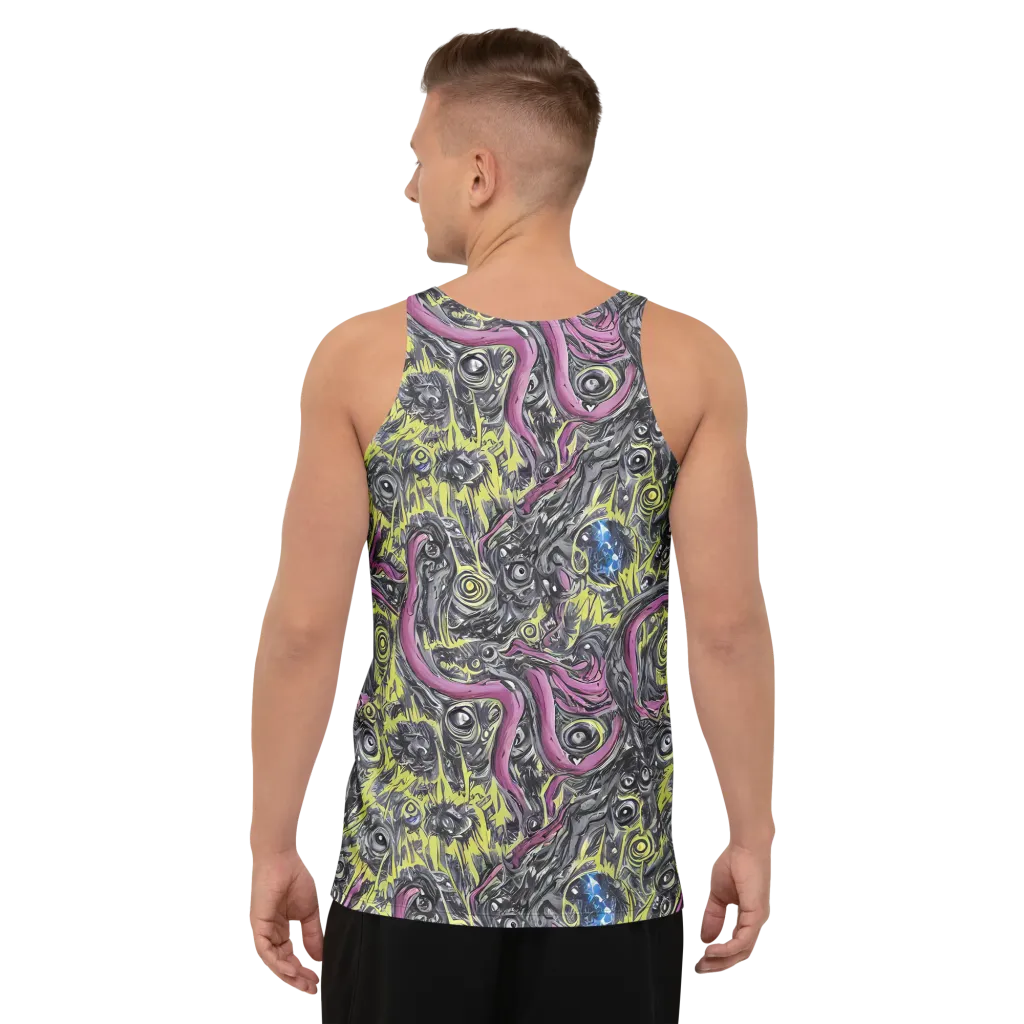 Acid Gaze on Men's Tank Top — Back