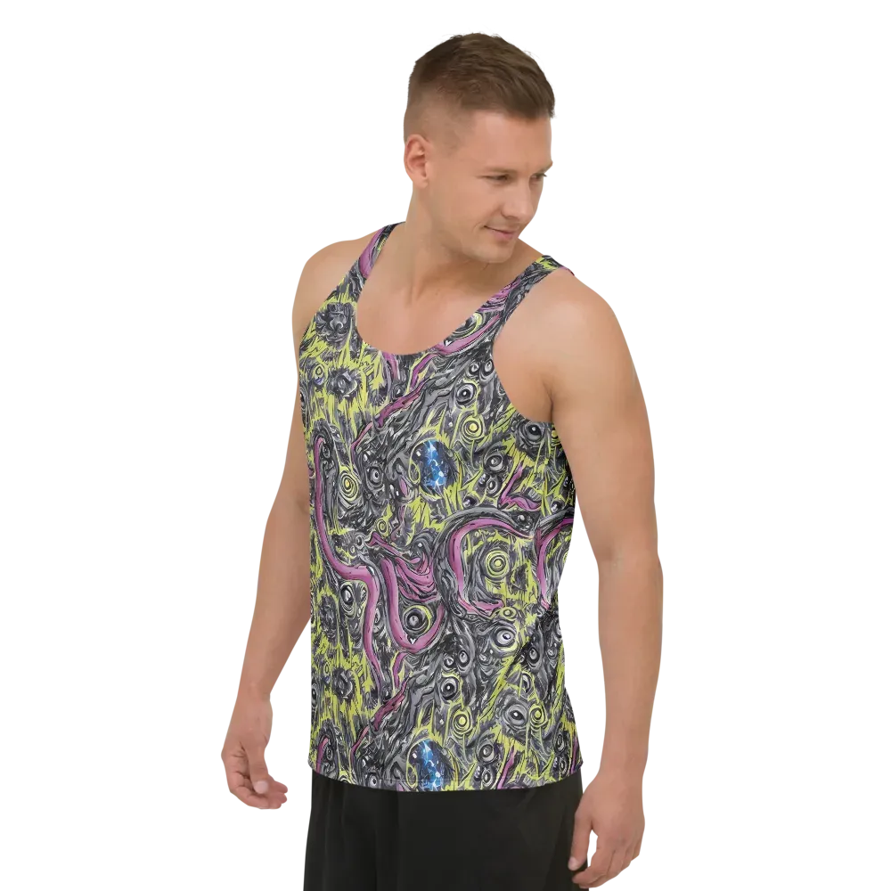 Acid Gaze on Men's Tank Top — Left Front