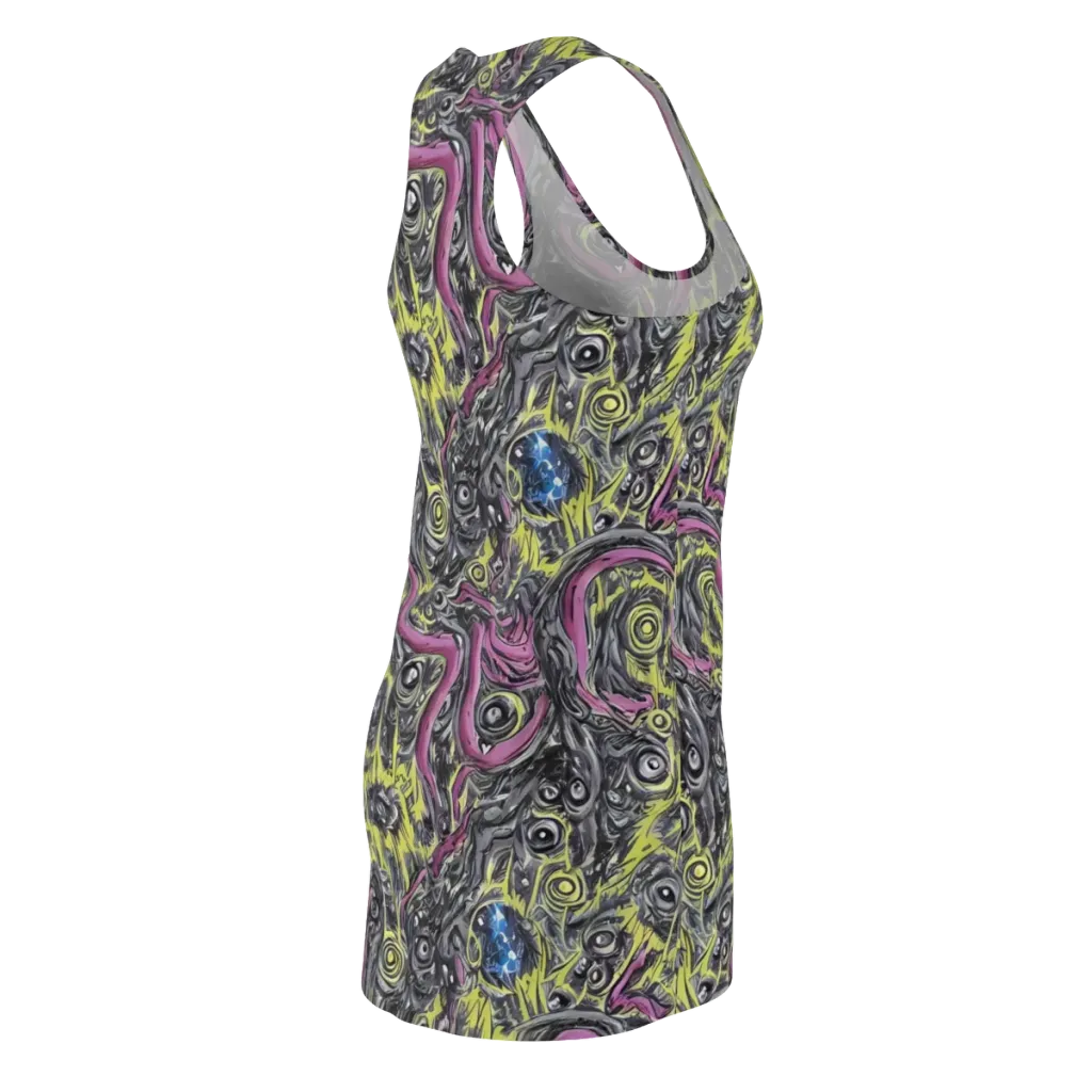 Acid Gaze on Racerback Dress — Back Side