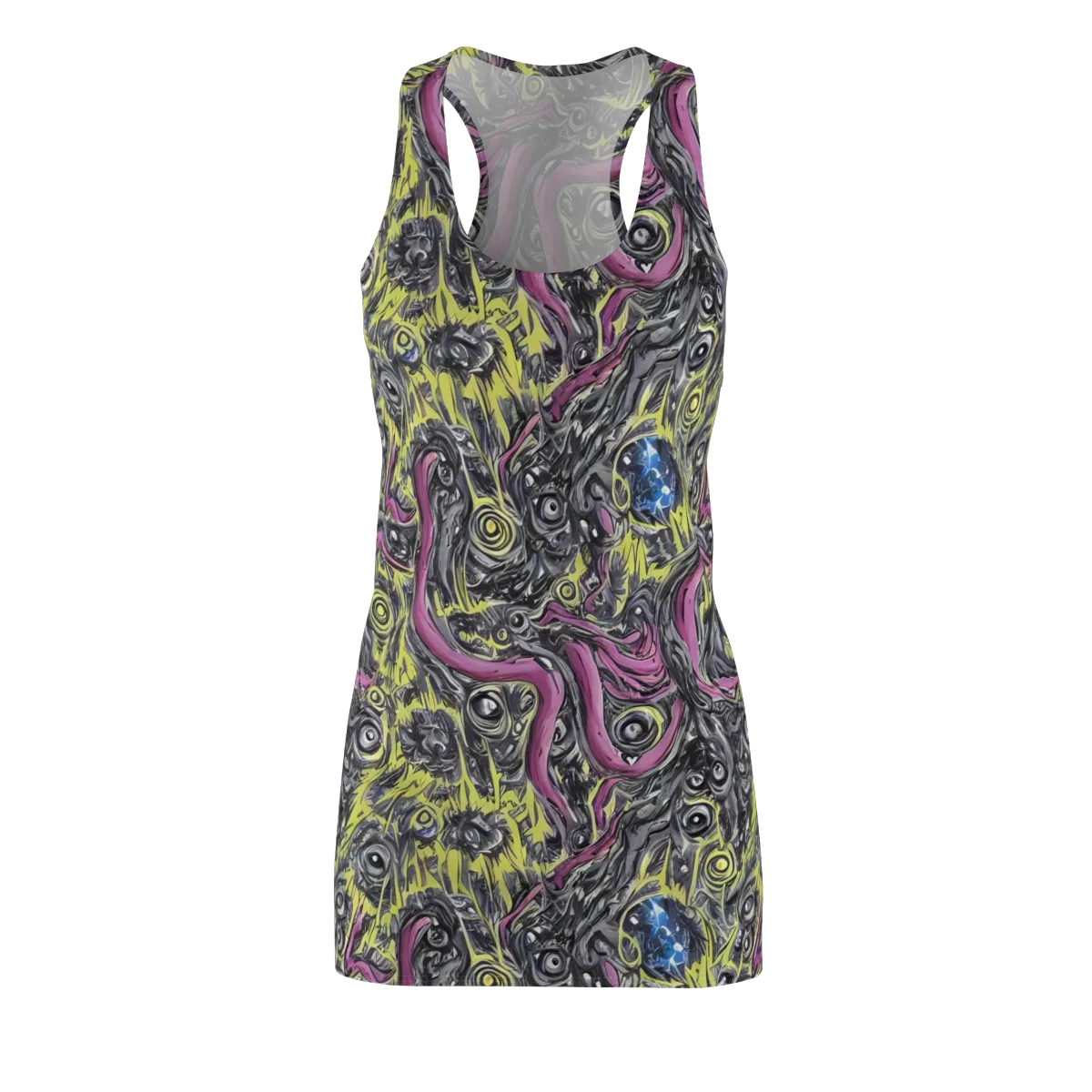 Acid Gaze on Racerback Dress — Front