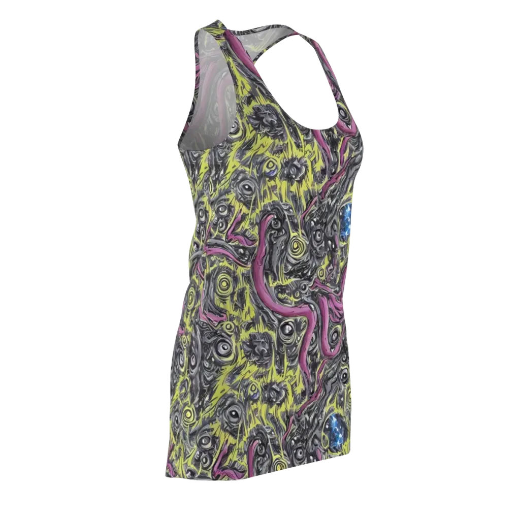 Acid Gaze on Racerback Dress — Front Side