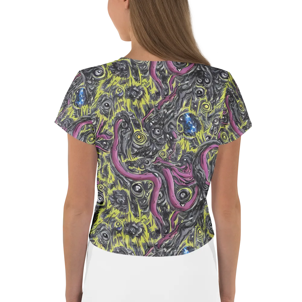 Acid Gaze on Crop Tee — Back