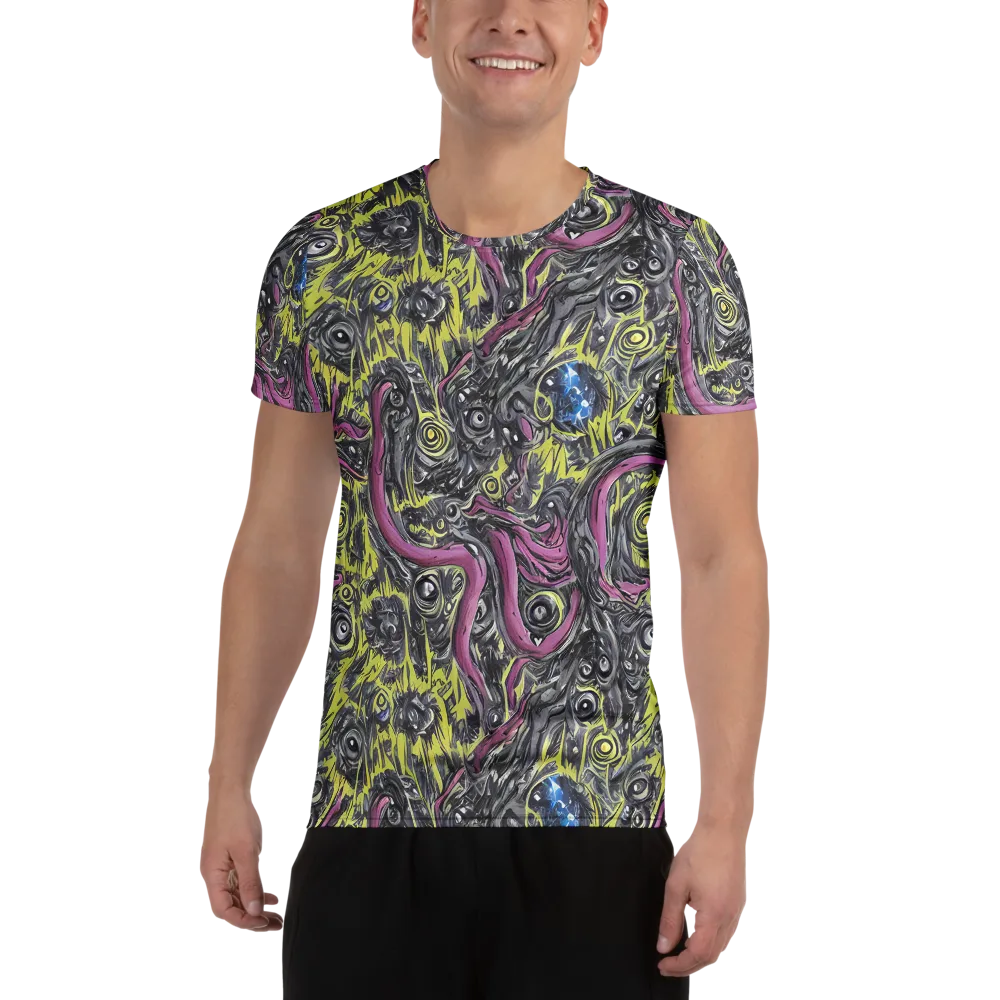 Acid Gaze on Men's Athletic T-Shirt — Front