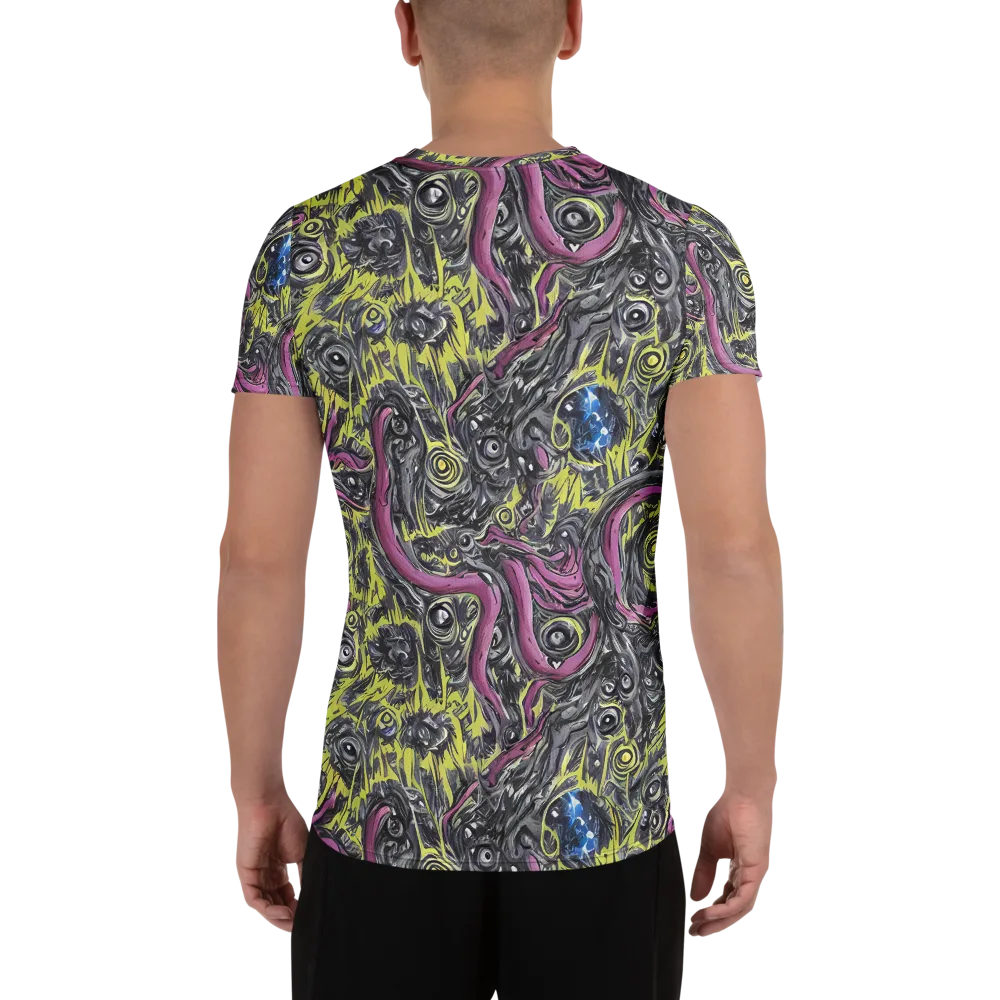 Acid Gaze on Men's Athletic T-Shirt — Back