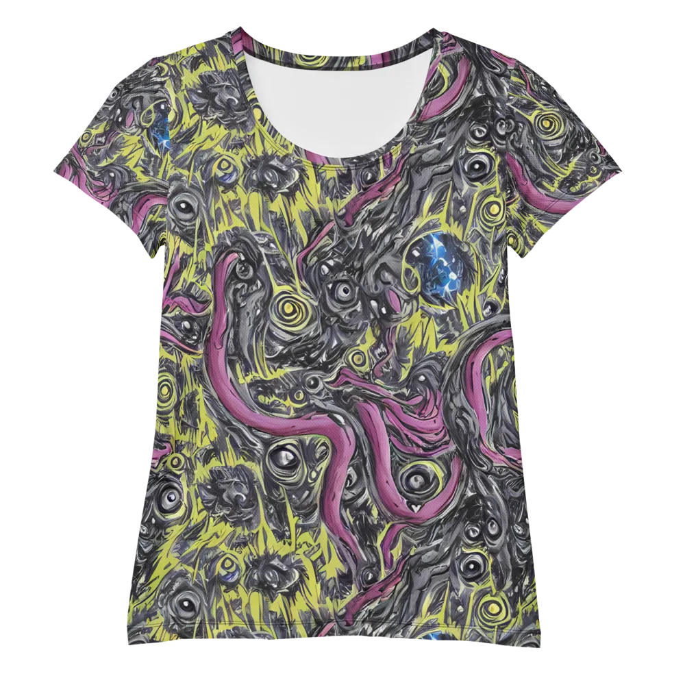 Acid Gaze on Women's Athletic T-Shirt — Front
