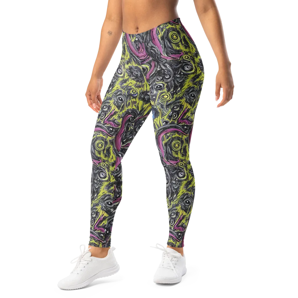 Acid Gaze on Leggings — Left Front