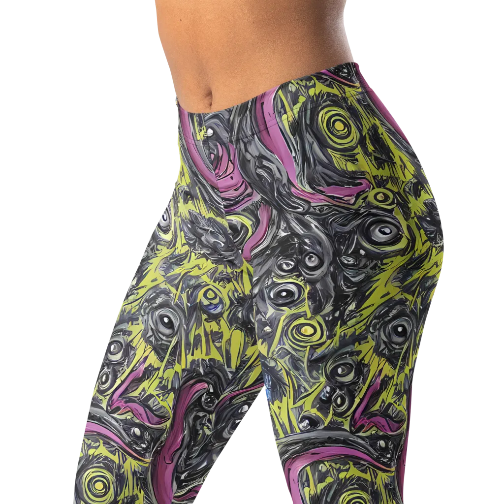 Acid Gaze on Leggings — Left Front