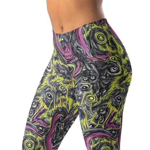 Acid Gaze on a Leggings