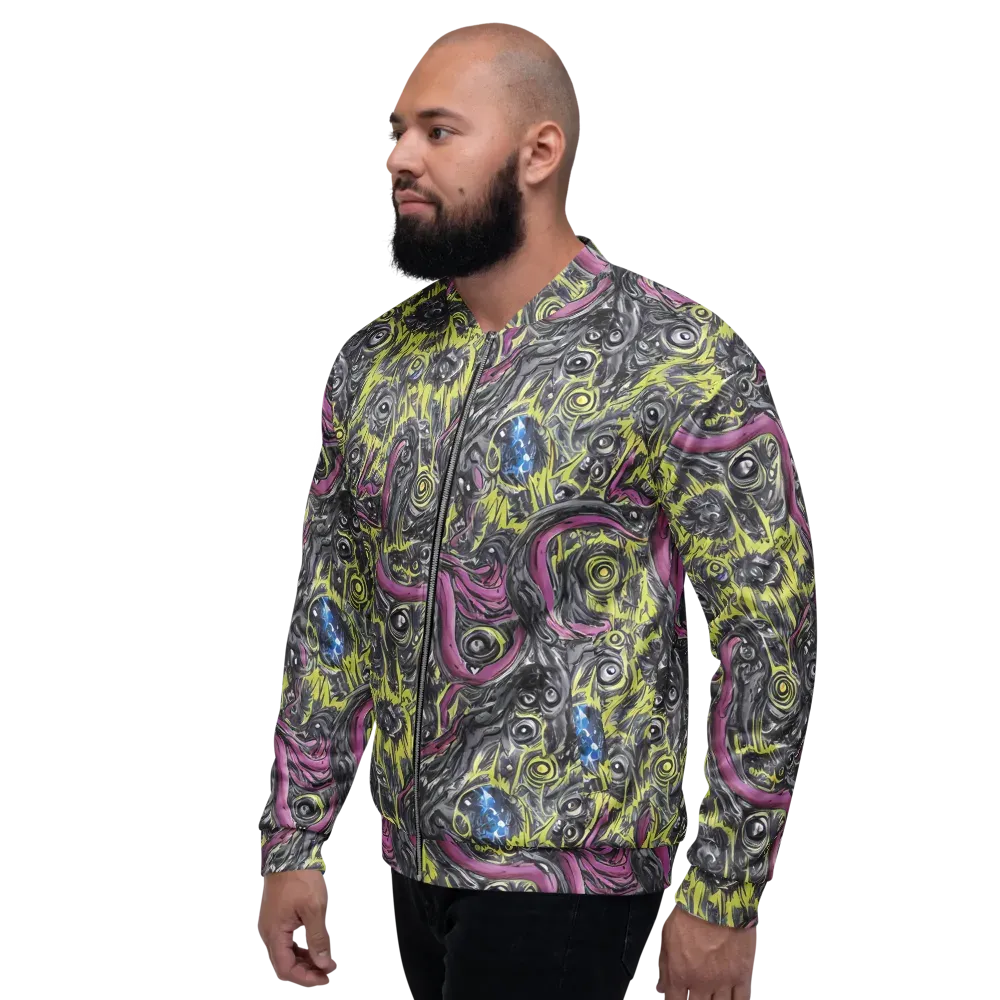 Acid Gaze on Bomber Jacket — Left