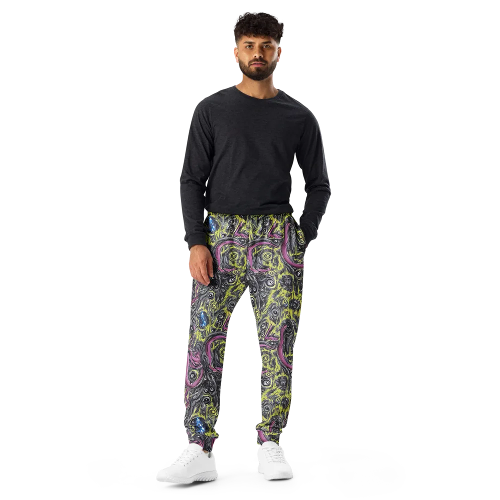 Acid Gaze on Men's Joggers — Front