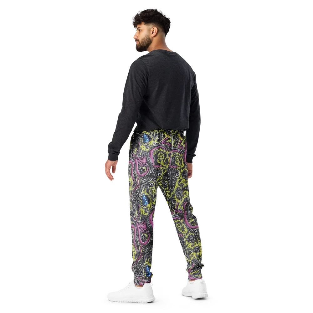 Acid Gaze on Men's Joggers — Back