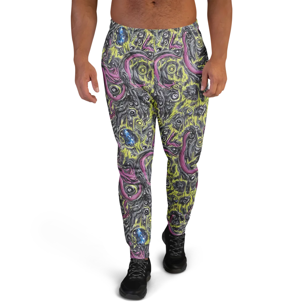 Acid Gaze on Men's Joggers — Front
