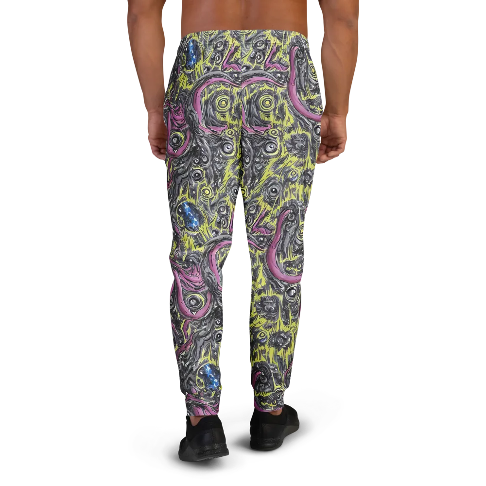 Acid Gaze on Men's Joggers — Back