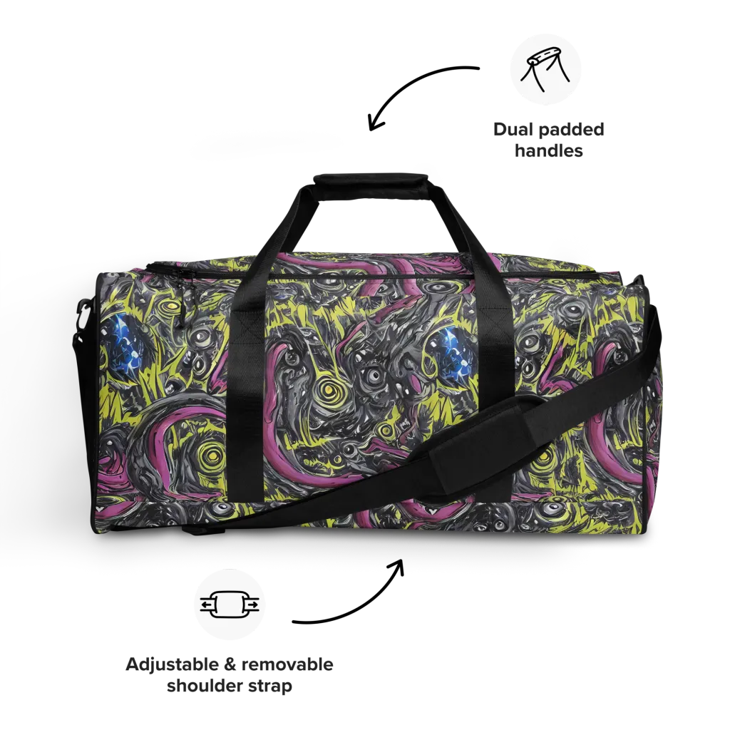 Acid Gaze on Duffle Bag — Front