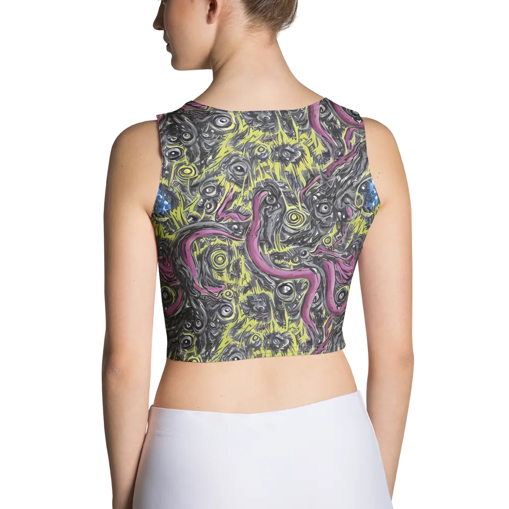 Acid Gaze on Crop Top — Back