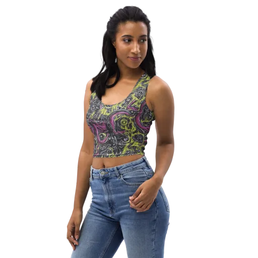 Acid Gaze on a Crop Top