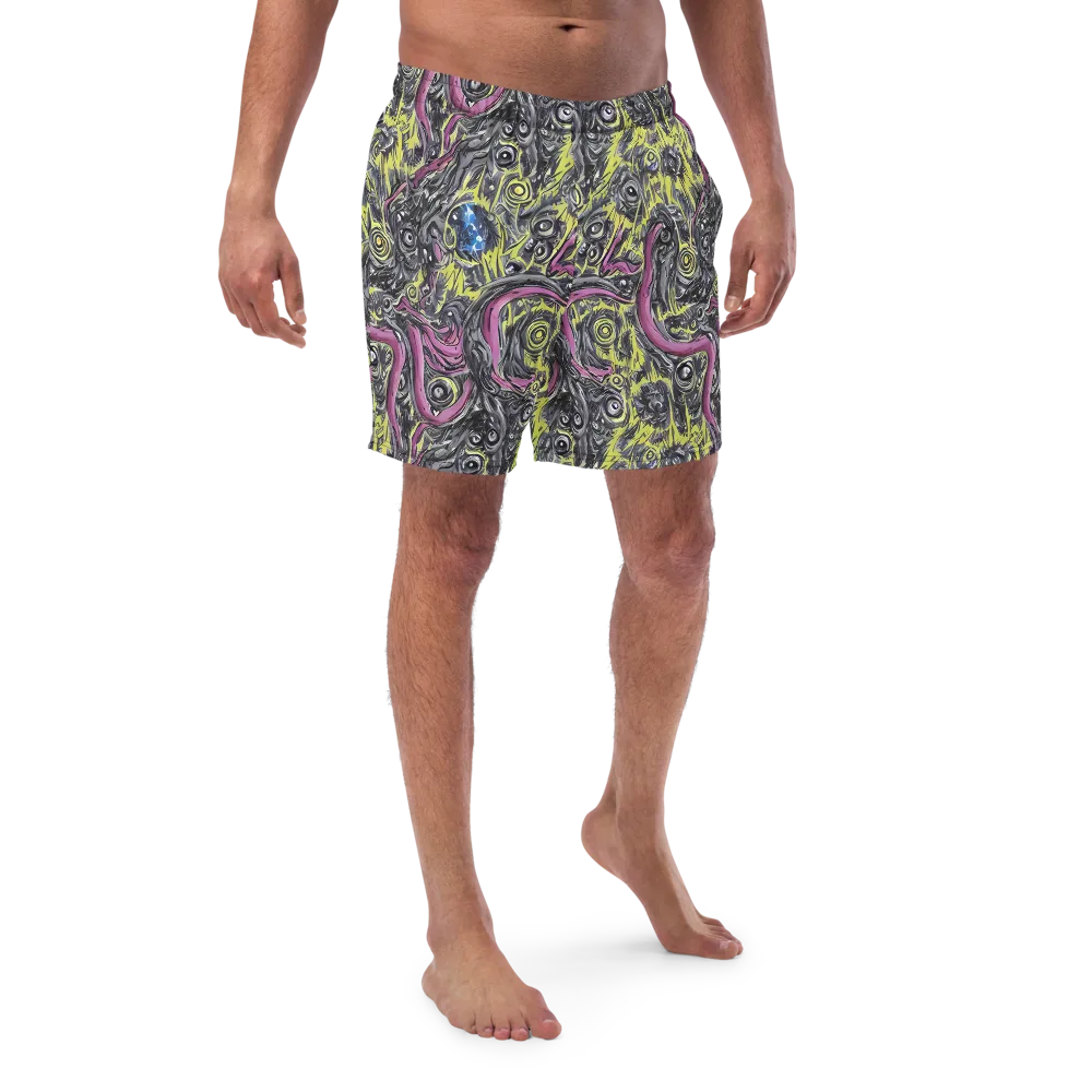 Acid Gaze on Swim Trunks — Front