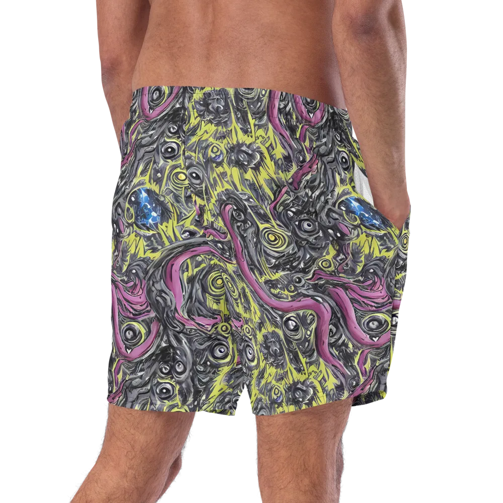 Acid Gaze on Swim Trunks — Right Back