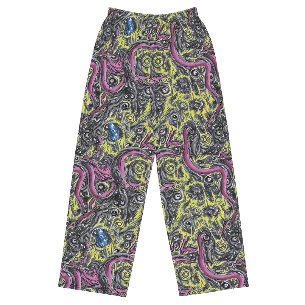 Acid Gaze on Wide-Leg Pants — Front