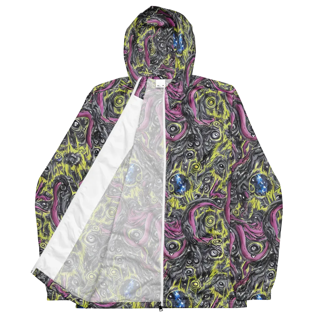 Acid Gaze on Men's Windbreaker — Front