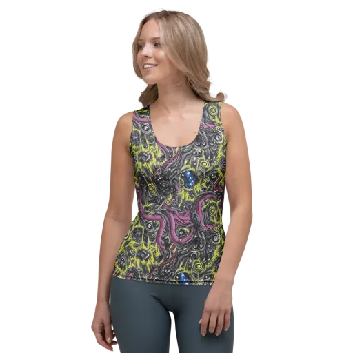 Acid Gaze on a Women's Tank Top