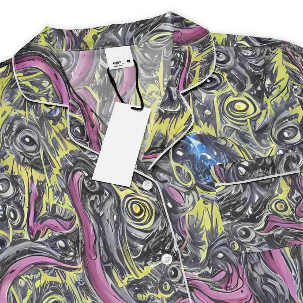 Acid Gaze on Women's Short Sleeve Pajama Top — Product details