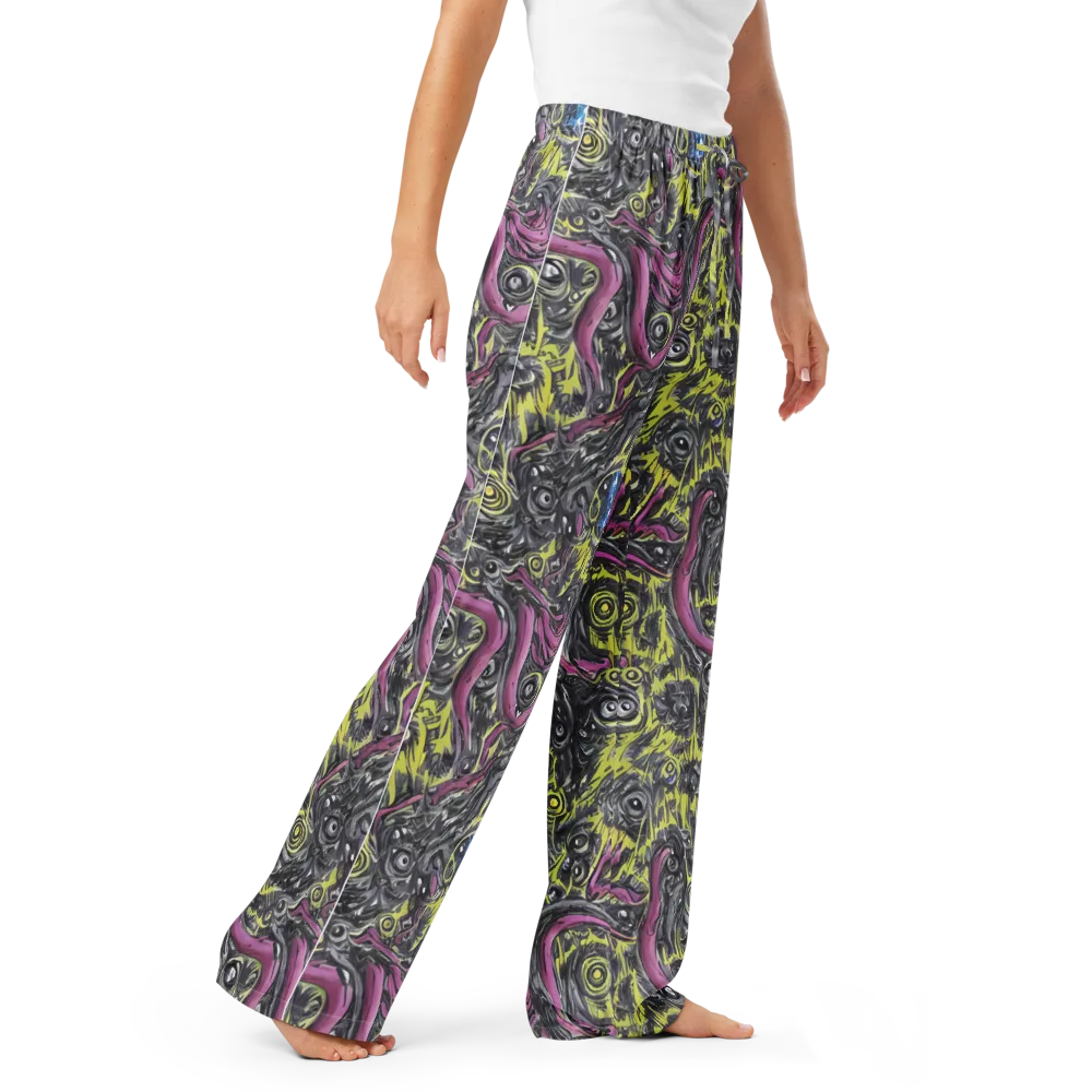 Acid Gaze on Women's Pajama Pants — Right Front
